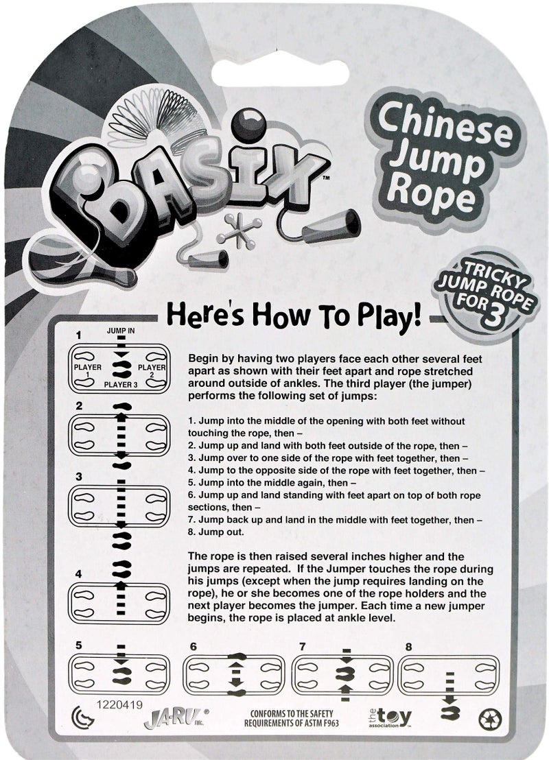 Ja-Ru 2CHILL Chinese Jump Rope by (Pack of 2) Colorful Stretch Rope | Item #733-2SL - Image 5